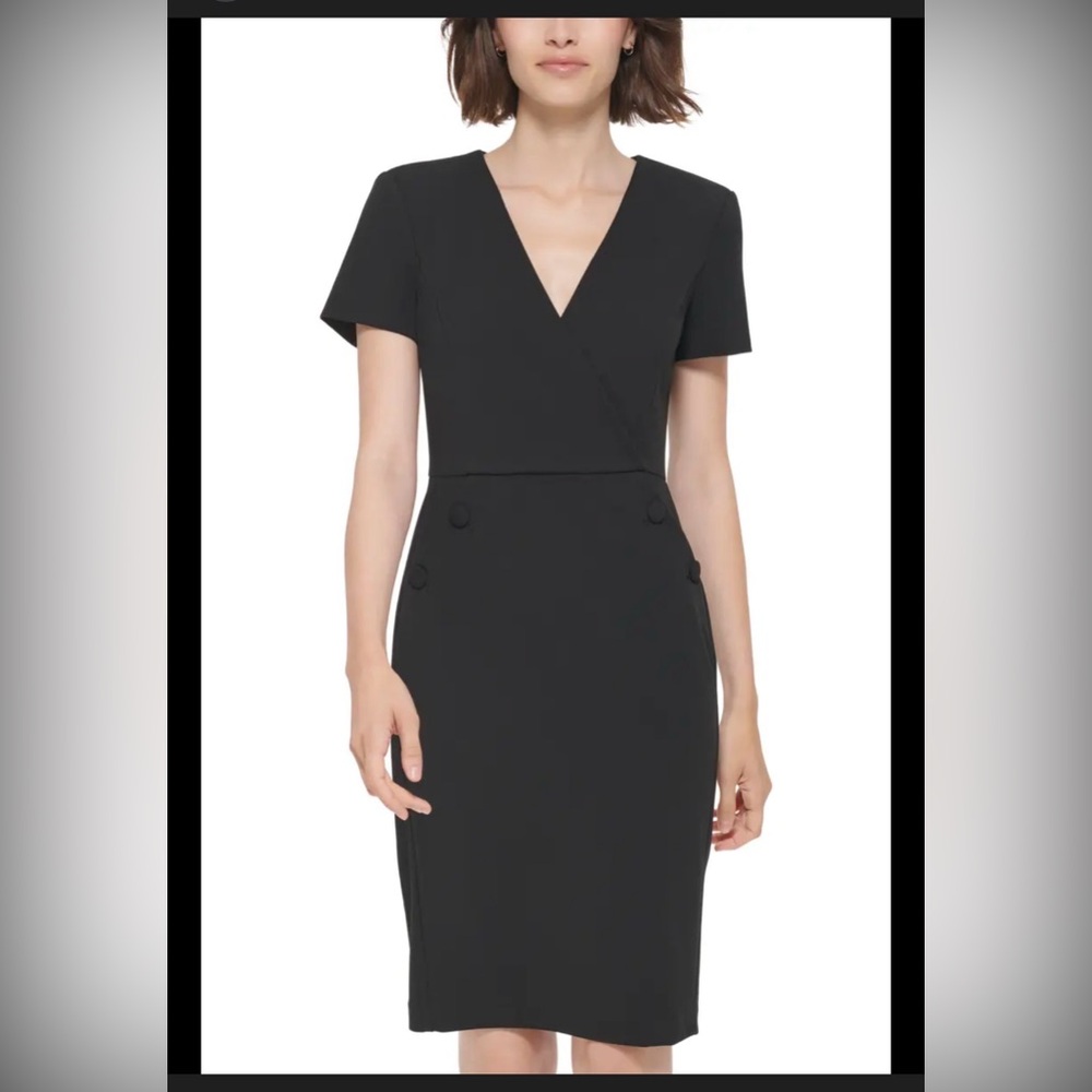 Calvin Klein Classic Black Midi Dress